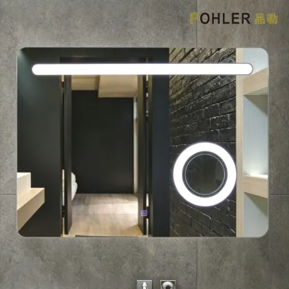 Bathroom LED Mirror With Magnifier