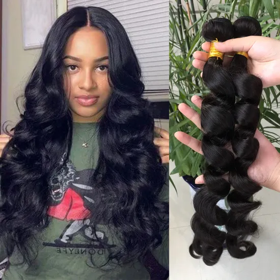 Virgin Brazilian Peruvian Malaysian Indian virgin human hair with closure weave