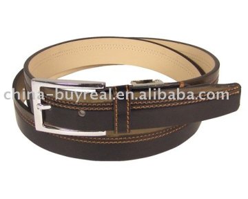 Men's Stitching Leather Belt with Pin Buckle