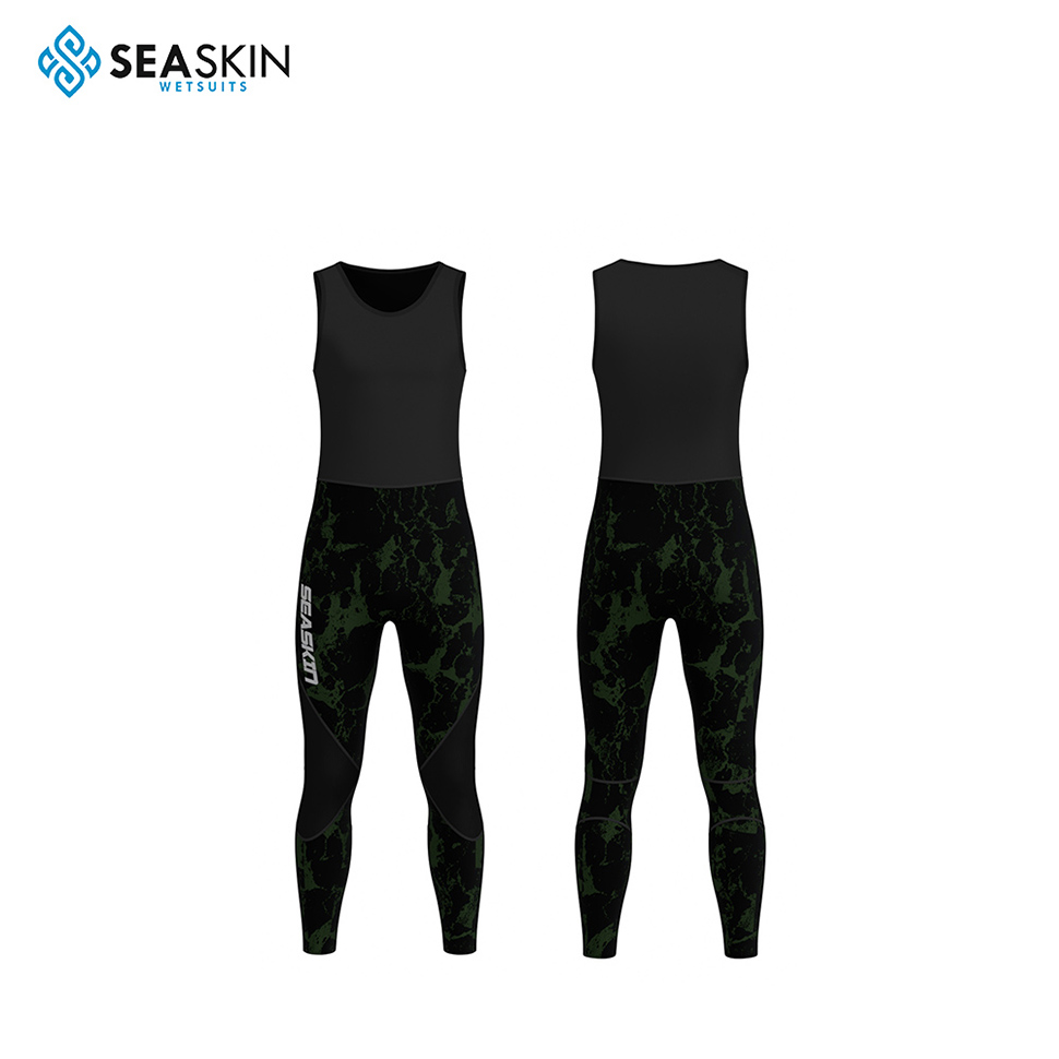 Seaskin 7 mm camouflage hommes pantalons hauts hauts