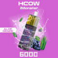 HCOW Imonster 6000Puffs Перезаряжаемый одноразовый вейп