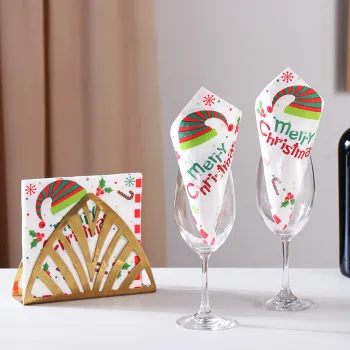 Factory Price Decorative Printed Party Napkins for Dinner Bags