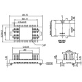 3.0-6.5 conectores de placa de ranura dual