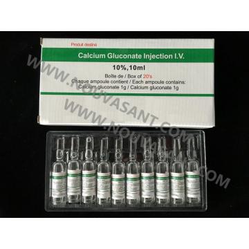 Injection de gluconate de calcium