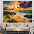 3D Beach Bedroom tapestry