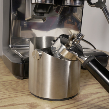 Boîte à café expresso en acier inoxydable