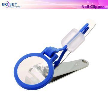 N-0818F  LFBG qualified Stainless Steel Nail Clipper with Magnifier