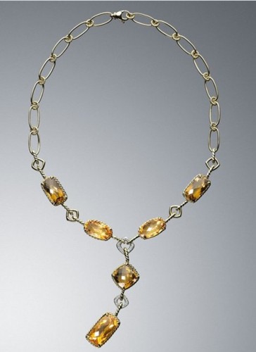 David Yurman Smoky Quartz Y Necklace