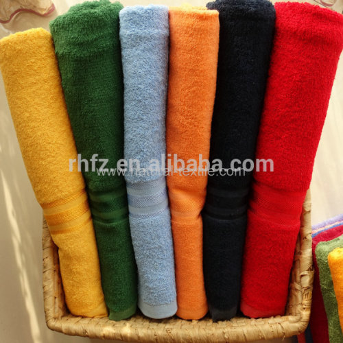 Luxury solid plain colors dyed dobby bath towel Gift sets