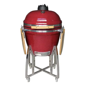 Auplex Kamado 23.5" Outdoor BBQ Grill Kitchen Charcoal Grill Kamado Egg BBQ Grill Smoker