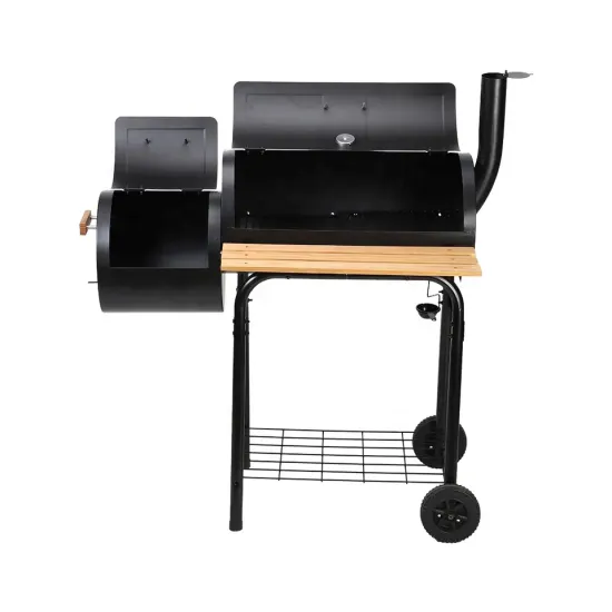 Home Garden Heavy Duty Somker Outdoor Grill Bbq Trolley Charcoal Grill