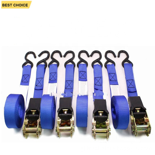 Cargo Lashing Ratchet Tie Down Straps with S-Hook
