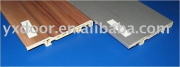 Wood plastic+PVC skirting(PS-01/02)
