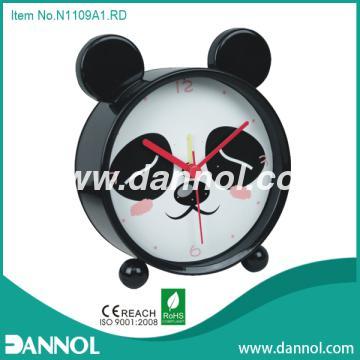 4\" Mini Panda Iron Table Alarm Clock