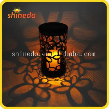 columniform plastic solar candle lantern light for decoration
