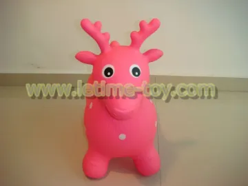 pink sika deer space hopper