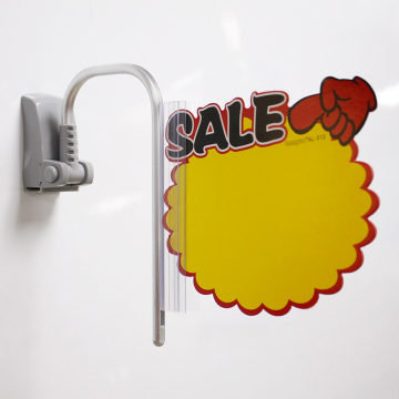 magnet shelf label holder banner display stand