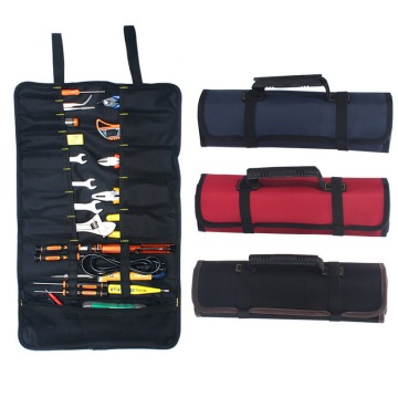 1PCs High Quality Multi-purpose Oxford Cloth Car Repair Kit Bag Screwdriver Plier Wrench Roll Repairing Tool Storage Bags