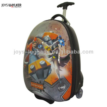 egg shape abs kid's luggage with two wheels, rex print
