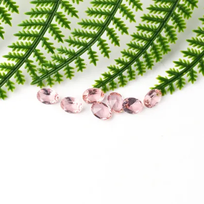 Round Cut Morgan Pink Color Gems Loose Gemstone