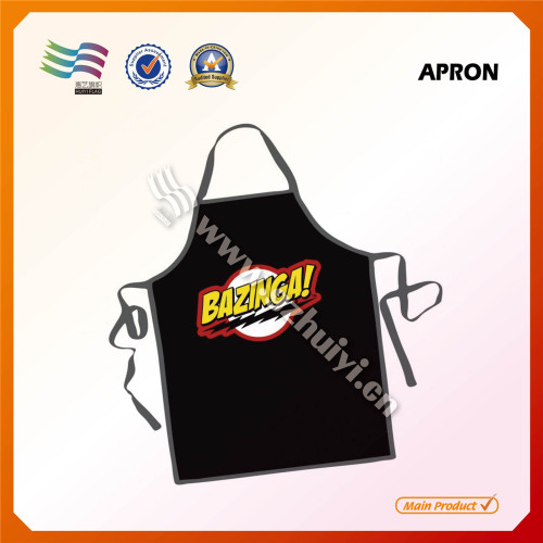 Black Short Apron with Your Own Logo for Advertising (HYap 018)