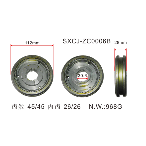 hot sale Auto parts input transmission synchronizer ring FOR ISUZU 4HK1 OEM 8-97367-022-0