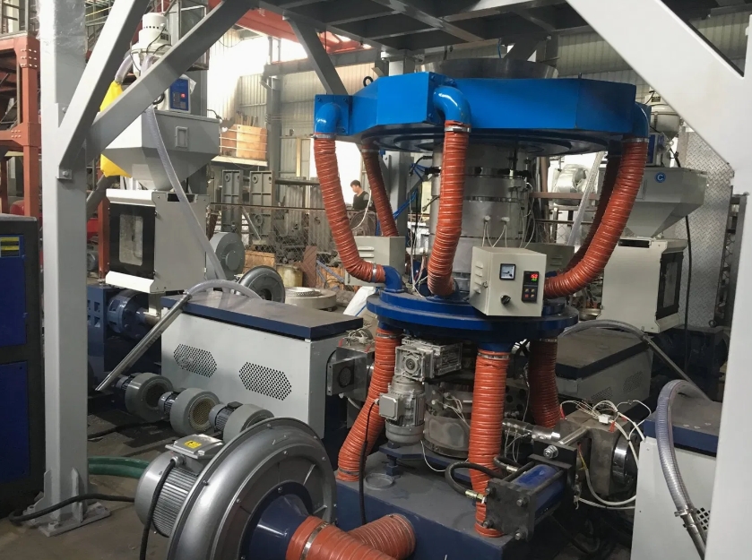 מכונת ניפוח סרטים במהירות גבוהה כפולה PE