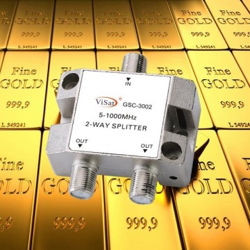 5-1000MHz 2 Way Cable TV Splitter with low loss