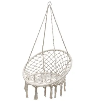 Boho Style Macrame Swing Hammock Chair with Competitive Price for Bedroom Furniture