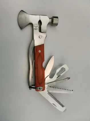 Pakka wood handle multiuse hammer pliers axe tool