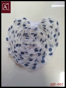fashion print cord heart shape patch