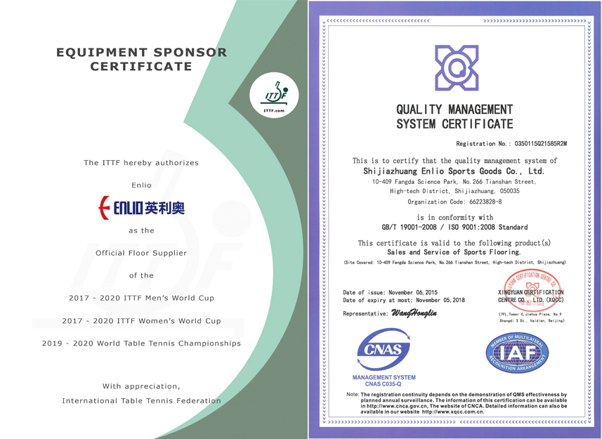 Certification Ittf