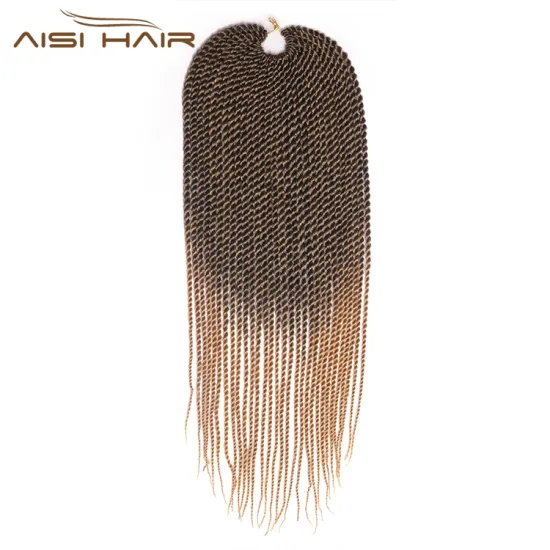 Aisi Hair Senegalese Twist Crochet Hair Ombre Brown Grey Purple Bug Synthetic Braiding Hair Extensions for Women