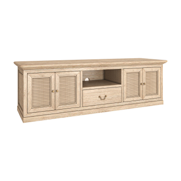 eco-friendly wooden luxury TV unit cabinet for Mrs. Woods' living room furniture