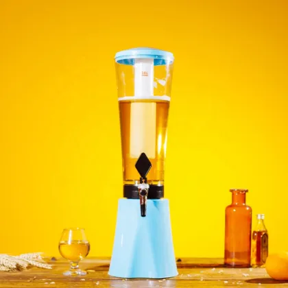 Glow-in-the-Dark Ice Tube Draft Beer Tower for Hotel Catering