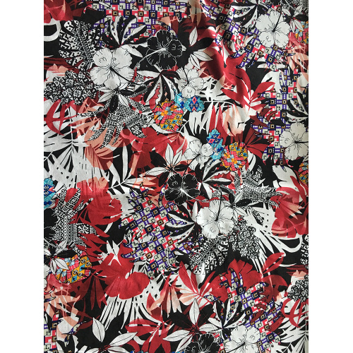 Tropical Design Rayon Challis 30S Printing Woven Fabric