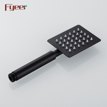 Fyeer Stainless Steel Black Hand Shower Head