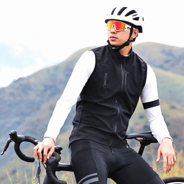 WOSAWE Men's Breathable Windproof Sleeveless Windbreaker Jacket for Cycling