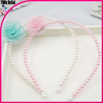 Fashion Rose Flower Headbands for Girls Pearls Headbands