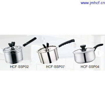 Mirror Stainless Steel Pot with handle