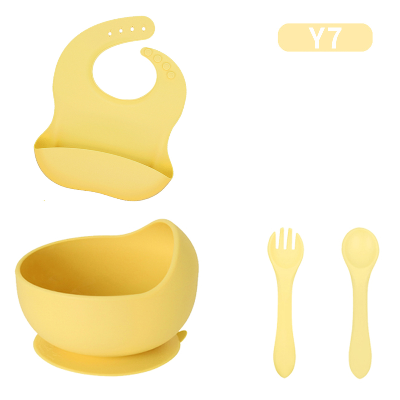 silicone bib and plate set MFZ-A008