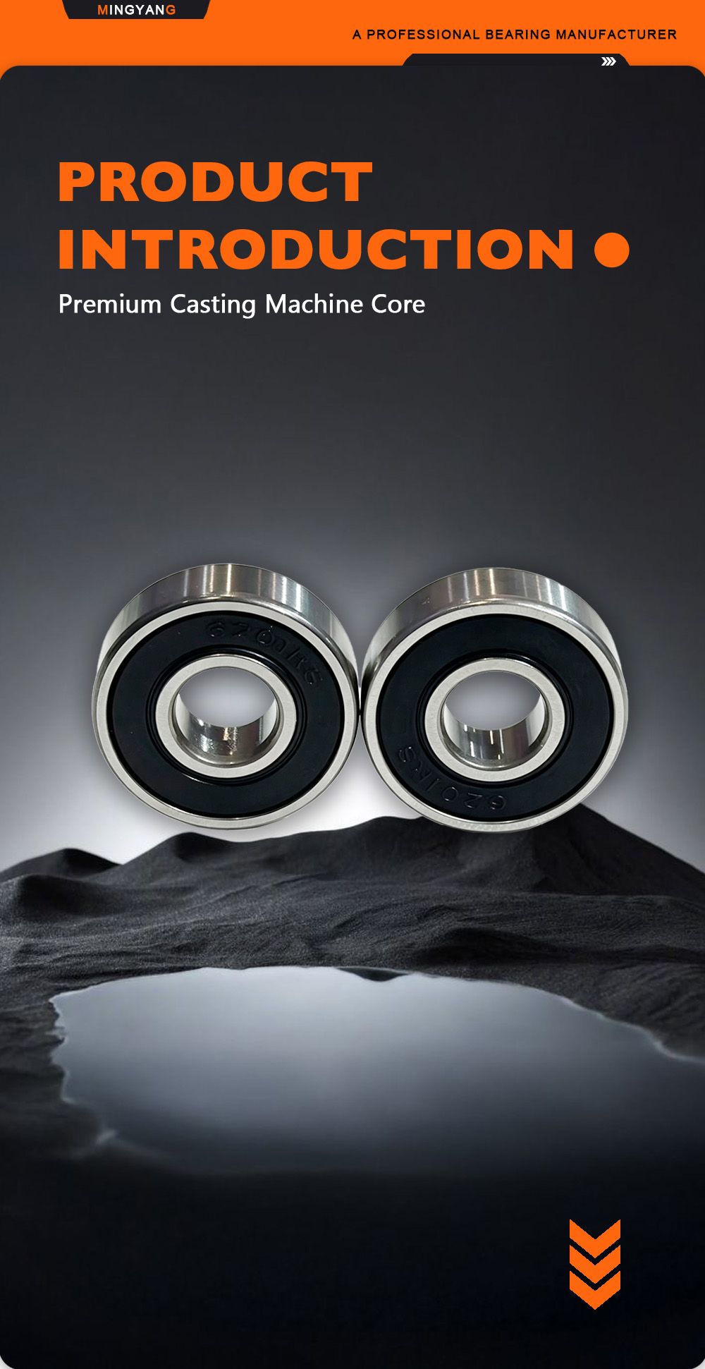 6201‑2RS Radial Load Deep Groove Ball Bearing x