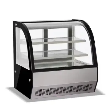 Latest Promotion Commercial Cake Refrigerator Showcase Vertical Cake Display Showcase