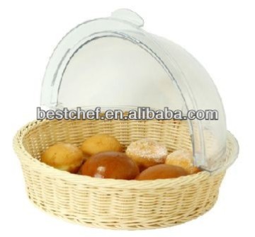 Round bread roll-dispenser with cover PC-PP