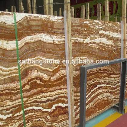 Brown Grain Onyx Slab tiger onyx