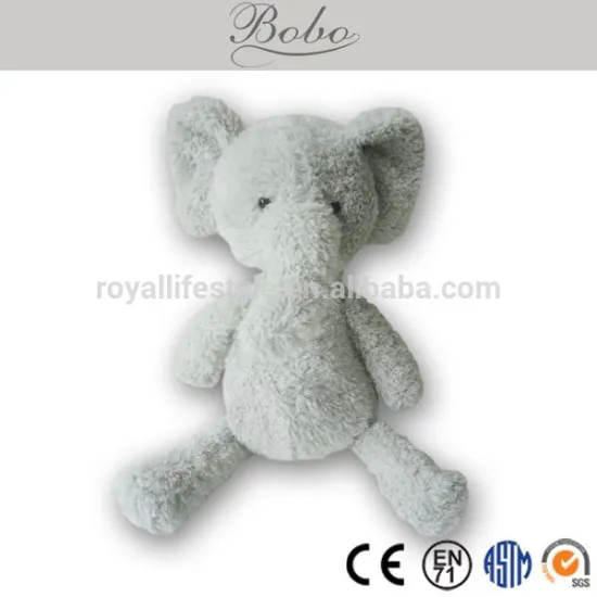 Cute Plush Toy Grey Elephant for Kids