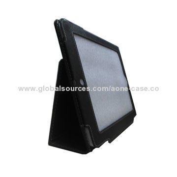 PU Leather Case for iPad, with Steady 2-folded Stand Function