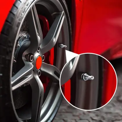 Hex Bolt-in Tubeless Tire Valve Stems Caps with Dust Covers for Cars