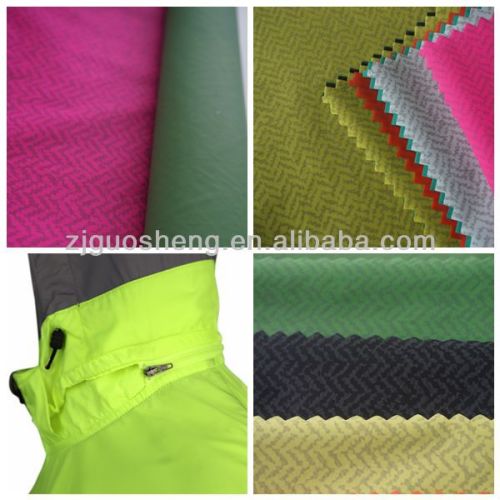 colorful breathable waterproof printed pu coated nylon fabric