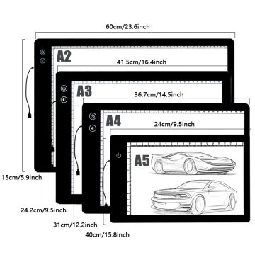 最新のA5 Remhergaable Light Pad LEDトレースボード